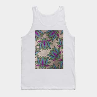 Silver Blosoms Tank Top